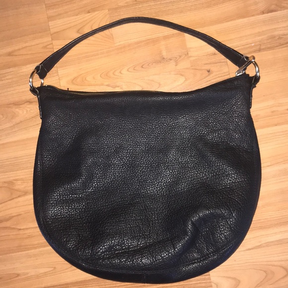 MICHAEL KOHRS BLACK LEATHER HOBO BAG - Picture 2 of 3